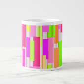 囲まれたストライプ ジャンボコーヒーマグカップ (正面)