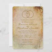 囲まれた十字の宗教結婚式招待状 招待状 (正面)