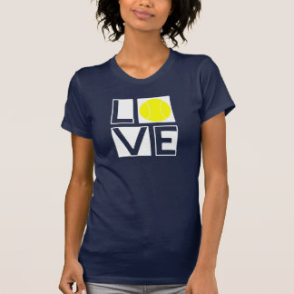囲まれた愛テニスのティー Tシャツ