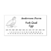 囲まれた日付 – ファームウズワイルエッグカートン セルフインキングスタンプ (デザイン)