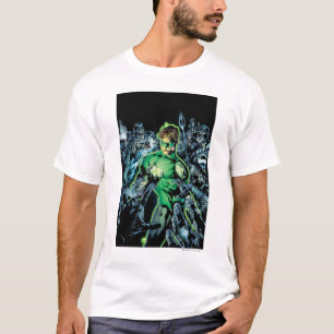 囲まれる緑のランタン-色 Tシャツ