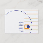 囲まれる-ぽっちゃりした 名刺 (裏面)