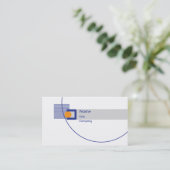 囲まれる-ビジネス 名刺 (スタンド正面)