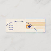 囲まれる-細い スキニー名刺 (裏面)