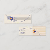 囲まれる-細い スキニー名刺 (正面/裏面)