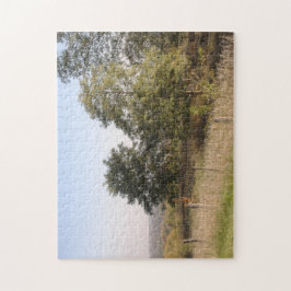 囲われた丘の頂上の眺めのジグソーパズル ジグソーパズル