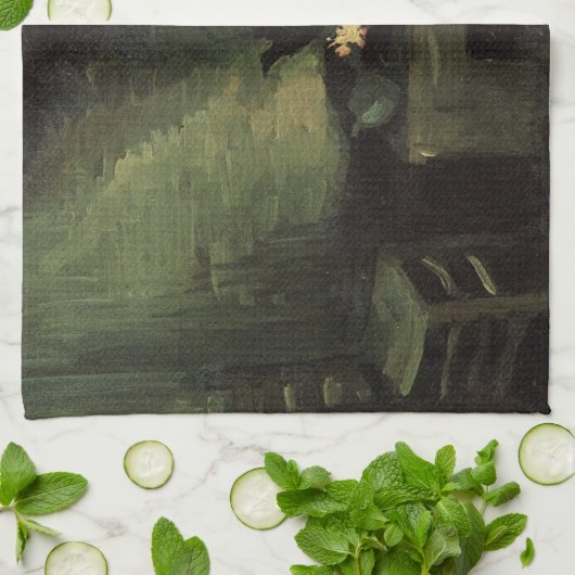 『囲炉の前の農婦』(かこまえののうふ、英:Peasant Woman by Fireplace)by キッチンタオル (折り畳み)