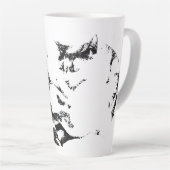 囲炉裏での秋の休戦 カフェラテマグ (右アングル)