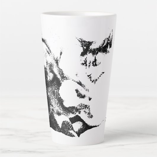 囲炉裏での秋の休戦 カフェラテマグ (正面)