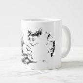 囲炉裏での秋の休戦 ジャンボコーヒーマグカップ (正面右)