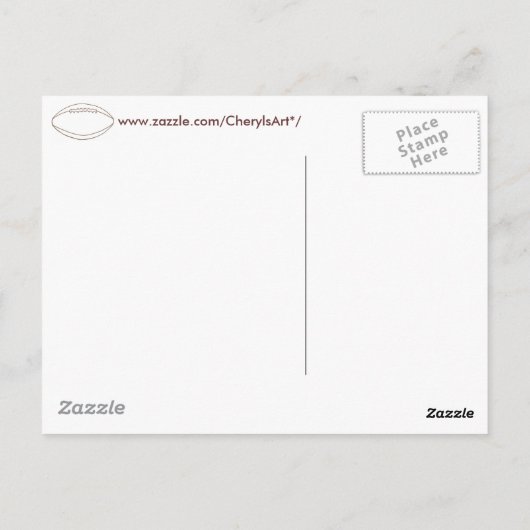 囲碁チームカスタムサッカーの概要はがき ポストカード (裏面)