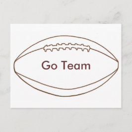 囲碁チームカスタムサッカーの概要はがき ポストカード