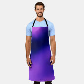 図ぼやけモダン図形カラフル抽象芸術 エプロン (着用した状態)