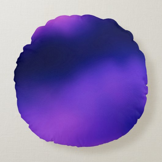 図ぼやけモダン図形カラフル抽象芸術 ラウンドクッション (正面)