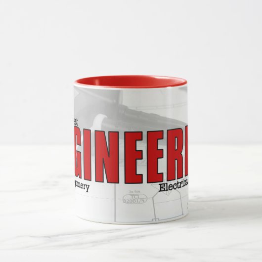 図を使用し最高のた世界の電気技術者 マグカップ (中央)