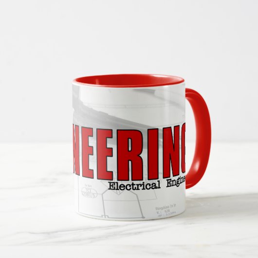 図を使用し最高のた世界の電気技術者 マグカップ (正面右)