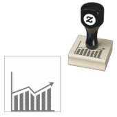 図アイコンのビジネスシンボルグラフ ラバースタンプ (押印)