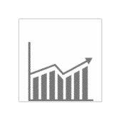図アイコンのビジネスシンボルグラフ ラバースタンプ (インプリント)