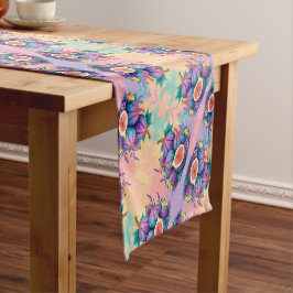 図カラフル形 ショートテーブルランナー