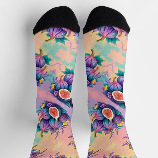 図カラフル形 ソックス (上部)