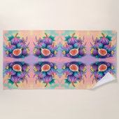 図カラフル形 ビーチタオル (正面)