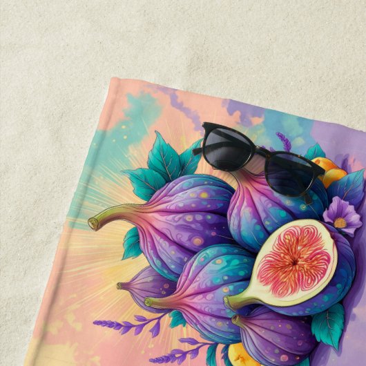 図カラフル形 ビーチタオル (インサイチュ)