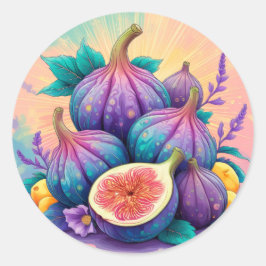 図カラフル形 ラウンドシール