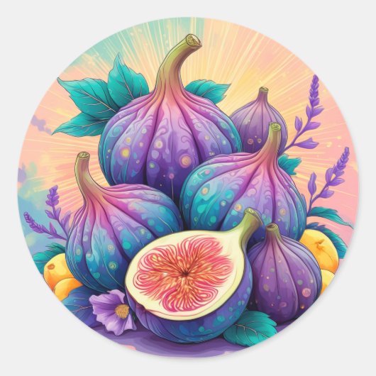 図カラフル形 ラウンドシール (正面)