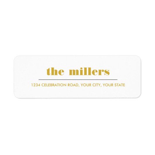 図ミニマル形 | Mustard yellow Hipster ラベル (正面)