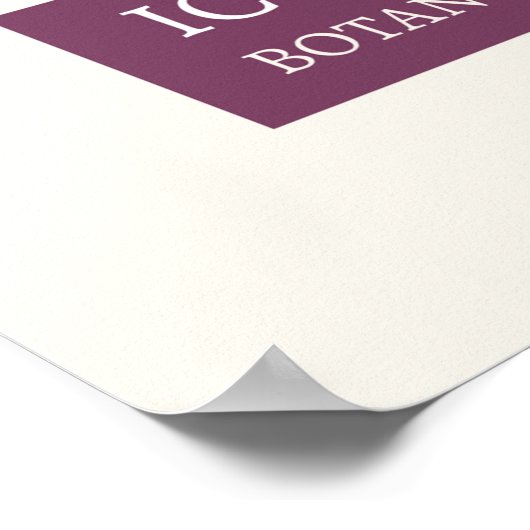 図像学 – ボタニー ポスター (角)