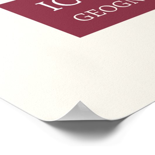 図像学 – 地理学 ポスター (角)