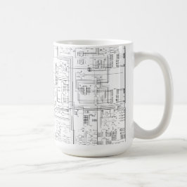 図式的な図表のマグ コーヒーマグカップ
