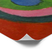 図形と円のカンディンスキー色勉強 ポスター (角)