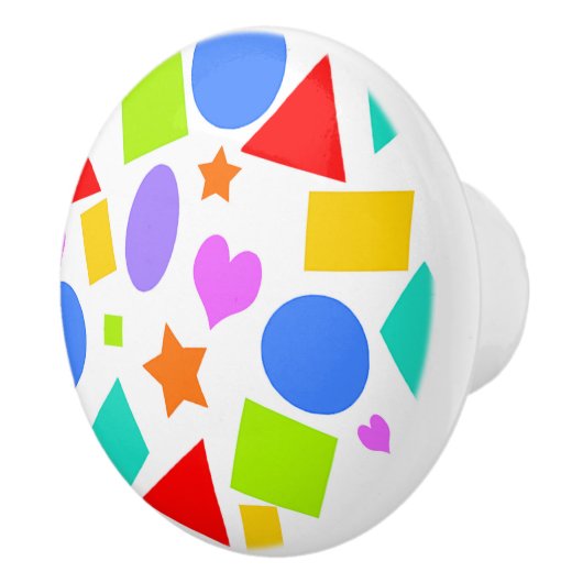 図形と色 セラミックノブ (右)