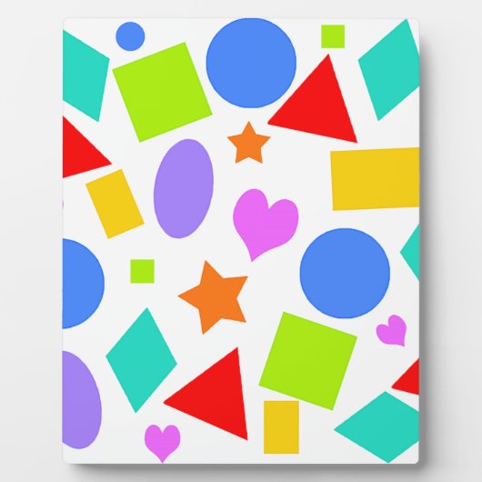 図形と色 フォトプラーク (正面)