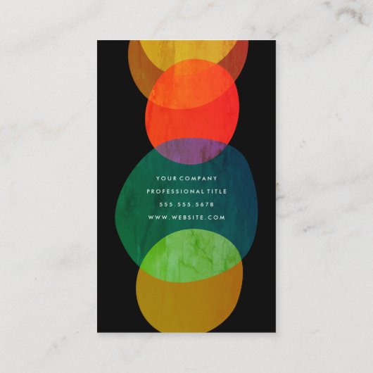 図形と色 名刺 (裏面)