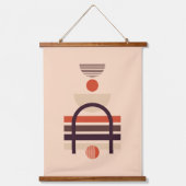 図形のアーコンテンポラリート 吊り下げ型タペストリー (正面2)