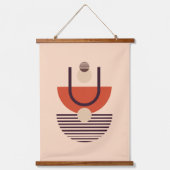 図形のアーコンテンポラリート 吊り下げ型タペストリー (正面3)