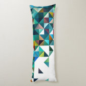 図形のカラフル三角形パターンを変更 ボディピロー (裏面 (縦))