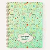 図形のパターンのノートブック ノートブック (正面)
