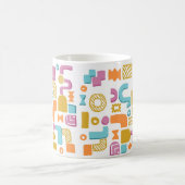 図形の成長中のフィールドマグ コーヒーマグカップ (中央)