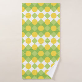 図形の明るい行のパターン バスタオル