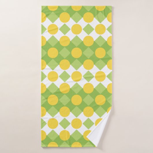 図形の明るい行のパターン バスタオル (バスタオル)