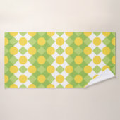 図形の明るい行のパターン バスタオル (バスタオル)