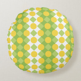 図形の明るい行のパターン ラウンドクッション