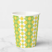 図形の明るい行のパターン 紙コップ (左)