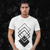 図形の繰り返し正方形 Tシャツ