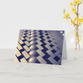 図形の金ゴールド カード (黄色い花)