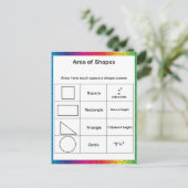 図形の領域（虹） ポストカード (スタンド正面)