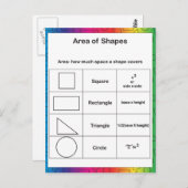 図形の領域（虹） ポストカード (正面/裏面)